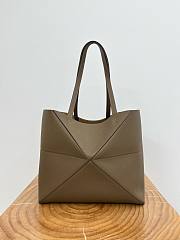 Fortok Loewe Puzzle Fold tote bag Brown 31.5 cm  - 2