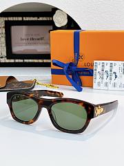 Fortok Louis Vuitton Sunglasses Frog Round Square Sunglasses - 3