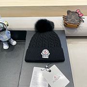 Fortok Moncler virgin wool pom-pom beanie Black - 1