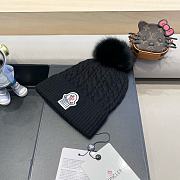 Fortok Moncler virgin wool pom-pom beanie Black - 4