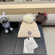 Fortok Moncler virgin wool pom-pom beanie Beige - 1