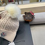 Fortok Moncler virgin wool pom-pom beanie Beige - 6