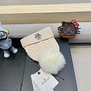 Fortok Moncler virgin wool pom-pom beanie Beige - 5