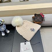 Fortok Moncler virgin wool pom-pom beanie Beige - 4