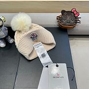 Fortok Moncler virgin wool pom-pom beanie Beige - 3