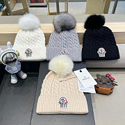 Fortok Moncler virgin wool pom-pom beanie multicolor - 1