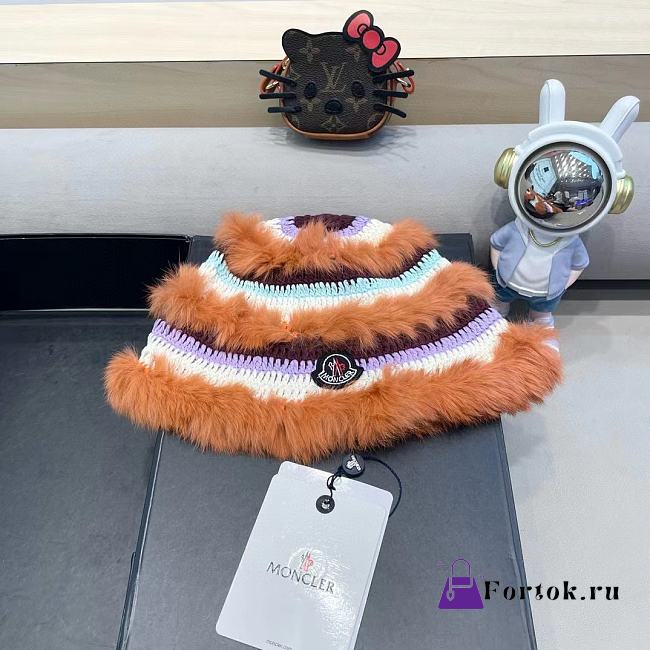 Fortok Moncler Fur Beanie Orange - 1