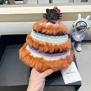 Fortok Moncler Fur Beanie Orange - 6