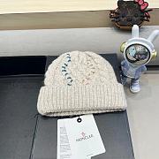 Fortok Moncler wool beanie in a cream  - 4