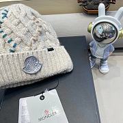 Fortok Moncler wool beanie in a cream  - 2