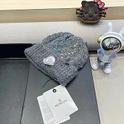Fortok Moncler wool beanie in a Grey - 4