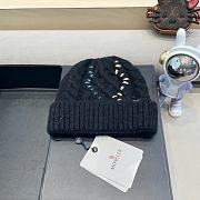 Fortok Moncler wool beanie in a Black  - 6