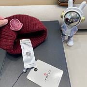 Fortok Moncler wool beanie in a Red  - 6