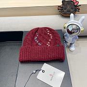 Fortok Moncler wool beanie in a Red  - 5