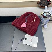 Fortok Moncler wool beanie in a Red  - 3