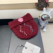 Fortok Moncler wool beanie in a Red  - 4