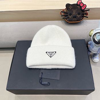 Fortok Prada White Beanie 
