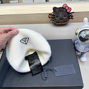 Fortok Prada White Beanie  - 5