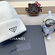 Fortok Prada White Beanie  - 2