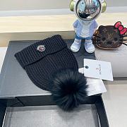 Fortok Moncler Pom Pom Beanie Black - 6