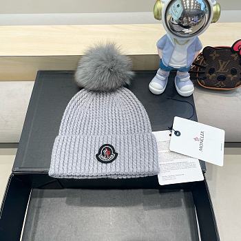Fortok Moncler Pom Pom Beanie Grey