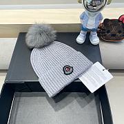 Fortok Moncler Pom Pom Beanie Grey - 5