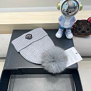 Fortok Moncler Pom Pom Beanie Grey - 4