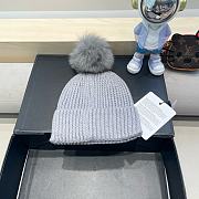 Fortok Moncler Pom Pom Beanie Grey - 3