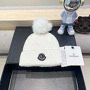 Fortok Moncler Pom Pom Beanie White - 1