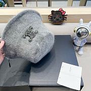 Fortok Celine Wool Bucket Hat Grey - 6