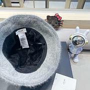 Fortok Celine Wool Bucket Hat Grey - 5