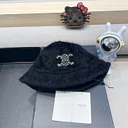 Fortok Celine Wool Bucket Hat Black - 1