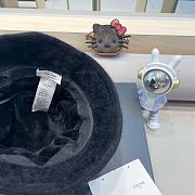 Fortok Celine Wool Bucket Hat Black - 5