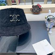 Fortok Celine Wool Bucket Hat Black - 4