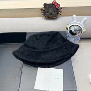 Fortok Celine Wool Bucket Hat Black - 3