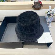 Fortok Celine Wool Bucket Hat Black - 2