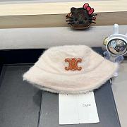 Fortok Celine Wool Bucket Hat White - 1