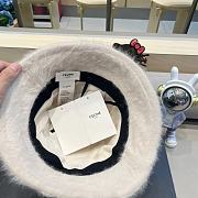 Fortok Celine Wool Bucket Hat White - 6