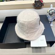Fortok Celine Wool Bucket Hat White - 5