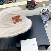Fortok Celine Wool Bucket Hat White - 3