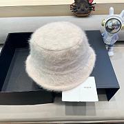 Fortok Celine Wool Bucket Hat White - 4