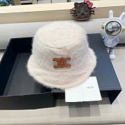 Fortok Celine Wool Bucket Hat White - 2