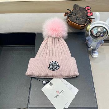 Fortok Moncler Beanie Pom Pom Pink
