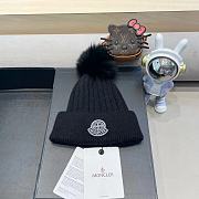 Fortok Moncler Beanie Pom Pom Black - 1