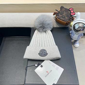 Fortok Moncler Beanie Pom Pom Grey
