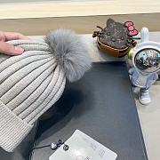 Fortok Moncler Beanie Pom Pom Grey - 3