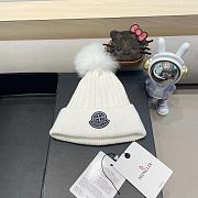 Fortok Moncler Beanie Pom Pom White - 1