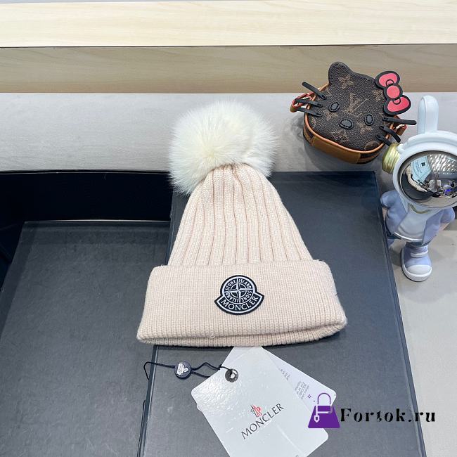 Fortok Moncler Beanie Pom Pom Cream - 1