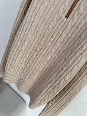 Fortok Loro Piana Cashmere Turtleneck Treccia Sweater Sweater Beige - 6