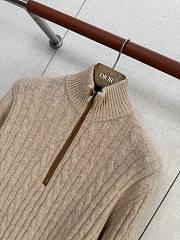 Fortok Loro Piana Cashmere Turtleneck Treccia Sweater Sweater Beige - 2
